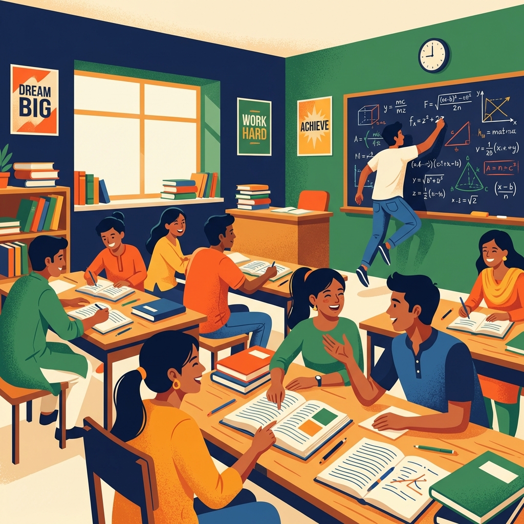 Students studying at GyanBooster